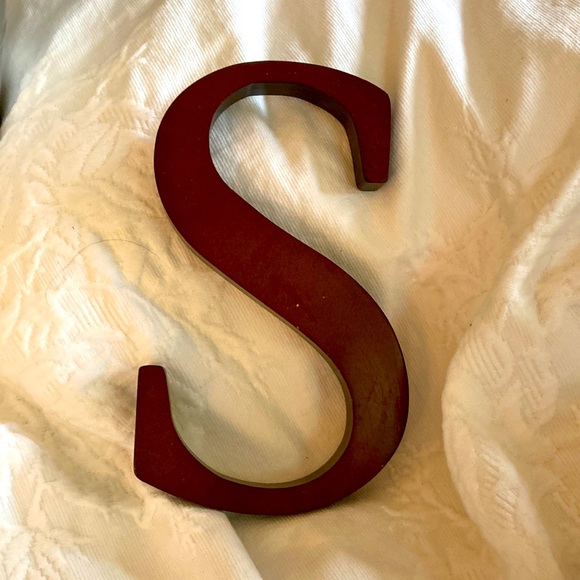 Pottery Barn Kids Wall Decor Nwt Pottery Barn Kids Espresso Wood Letter S Poshmark
